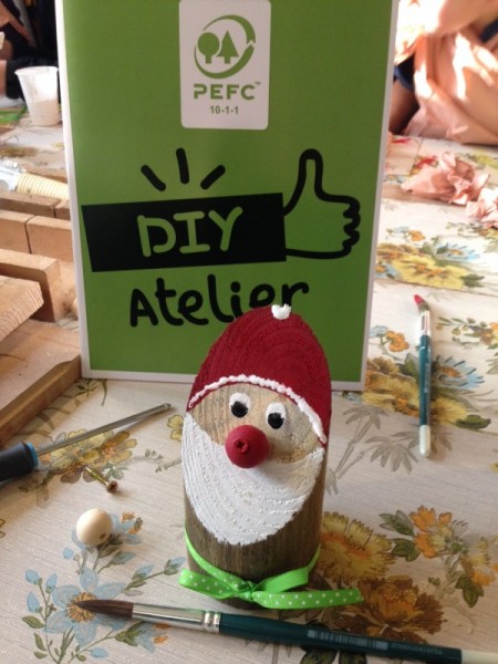 Père Noël en bois PEFC