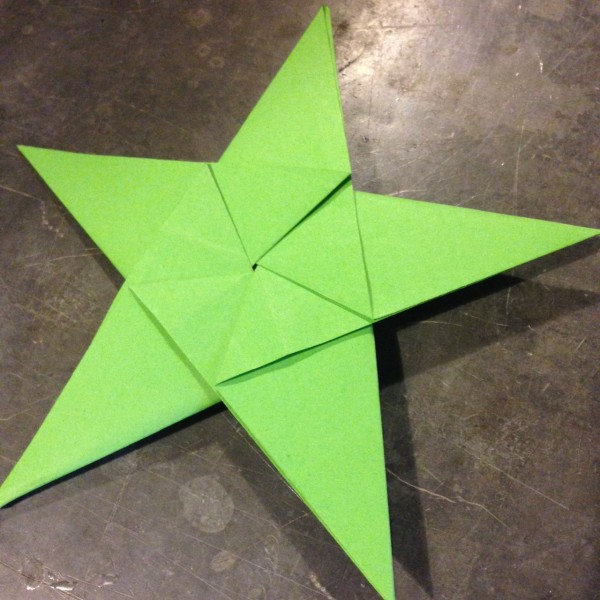 Etoile origami papier PEFC