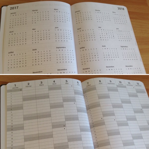 Planners annuels Agenda personnalisable My365
