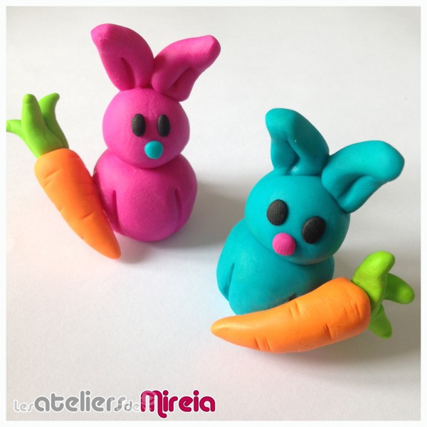 Modelage Fimo Kids Pâques lapin