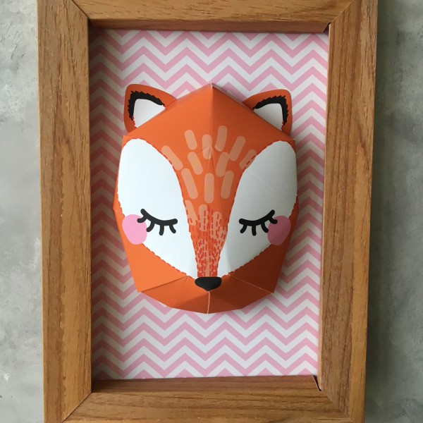 Trophée renard Agent paper