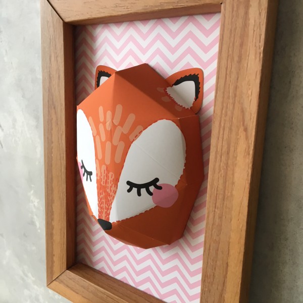 Trophée renard Agent paper