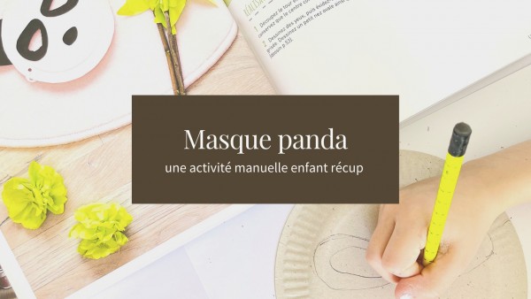 Déguisements enfant panda masque