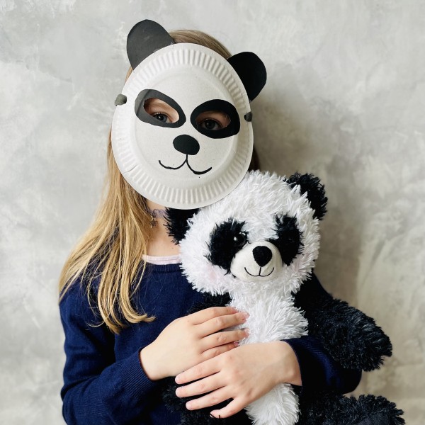 Déguisements récup panda masque