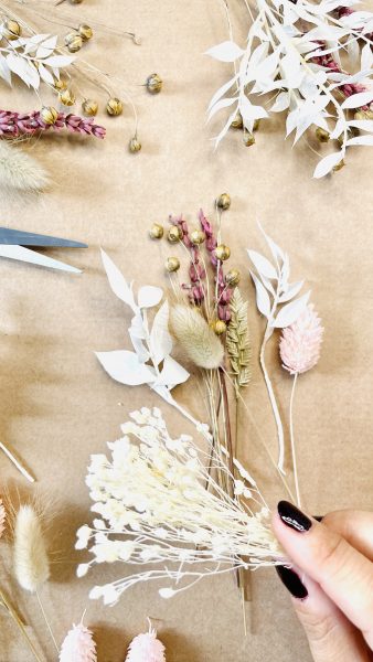Couronne de fleurs séchées Flowrette